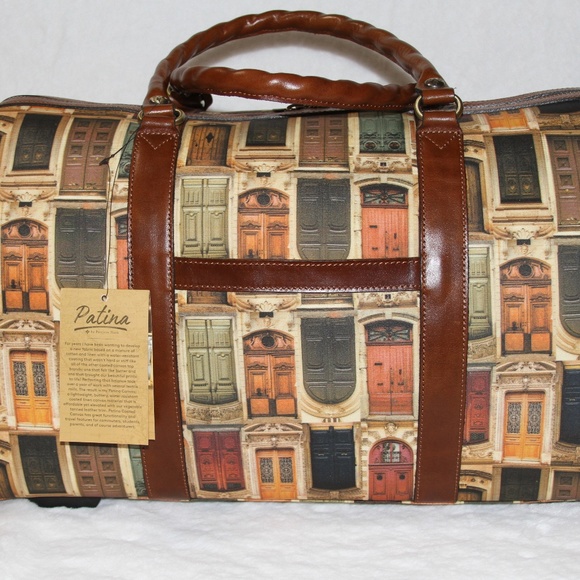 NWT Patricia Nash Avola Trolley Wheeled Duffle Bag Luggage - Picture 4 of 9